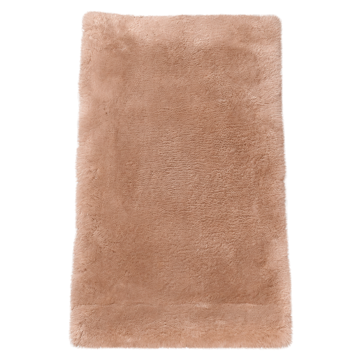 Capricornus Living Dusty Rose genuine short-pile sheepskin runner rug on a transparent background