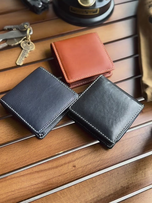 Handcrafted Top-Grain Leather Mini Coin & Earbud Purse