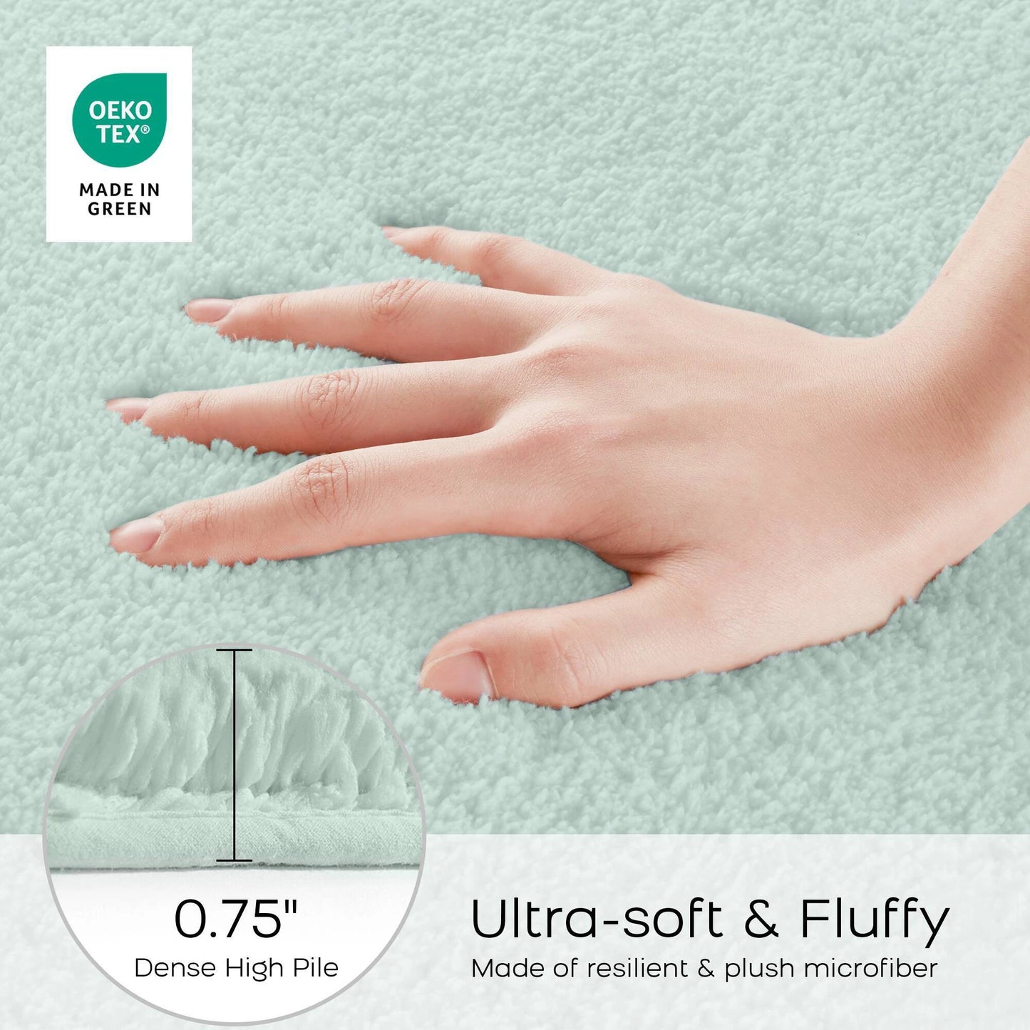 Soft Rectangular Bath Rug