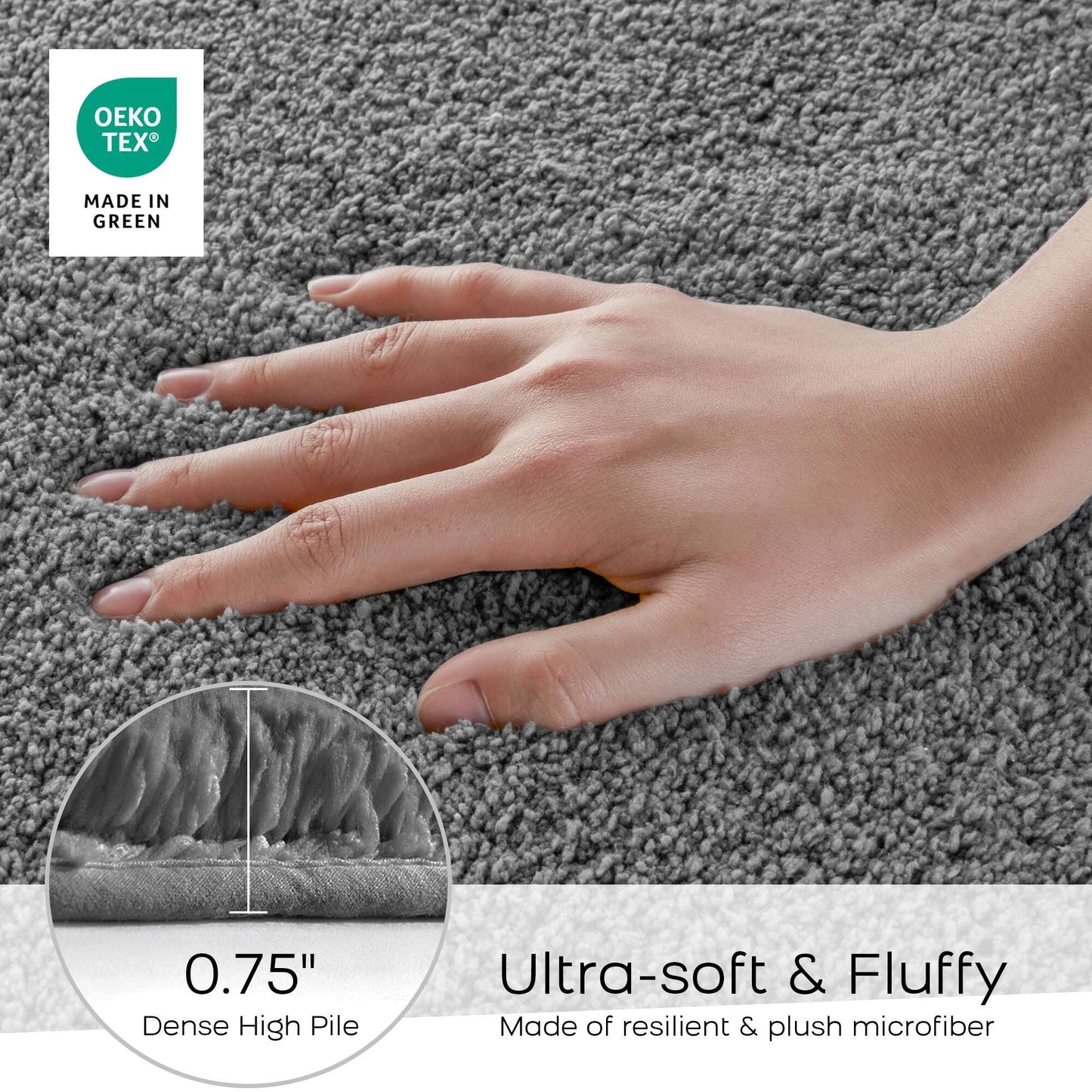 Soft Rectangular Bath Rug