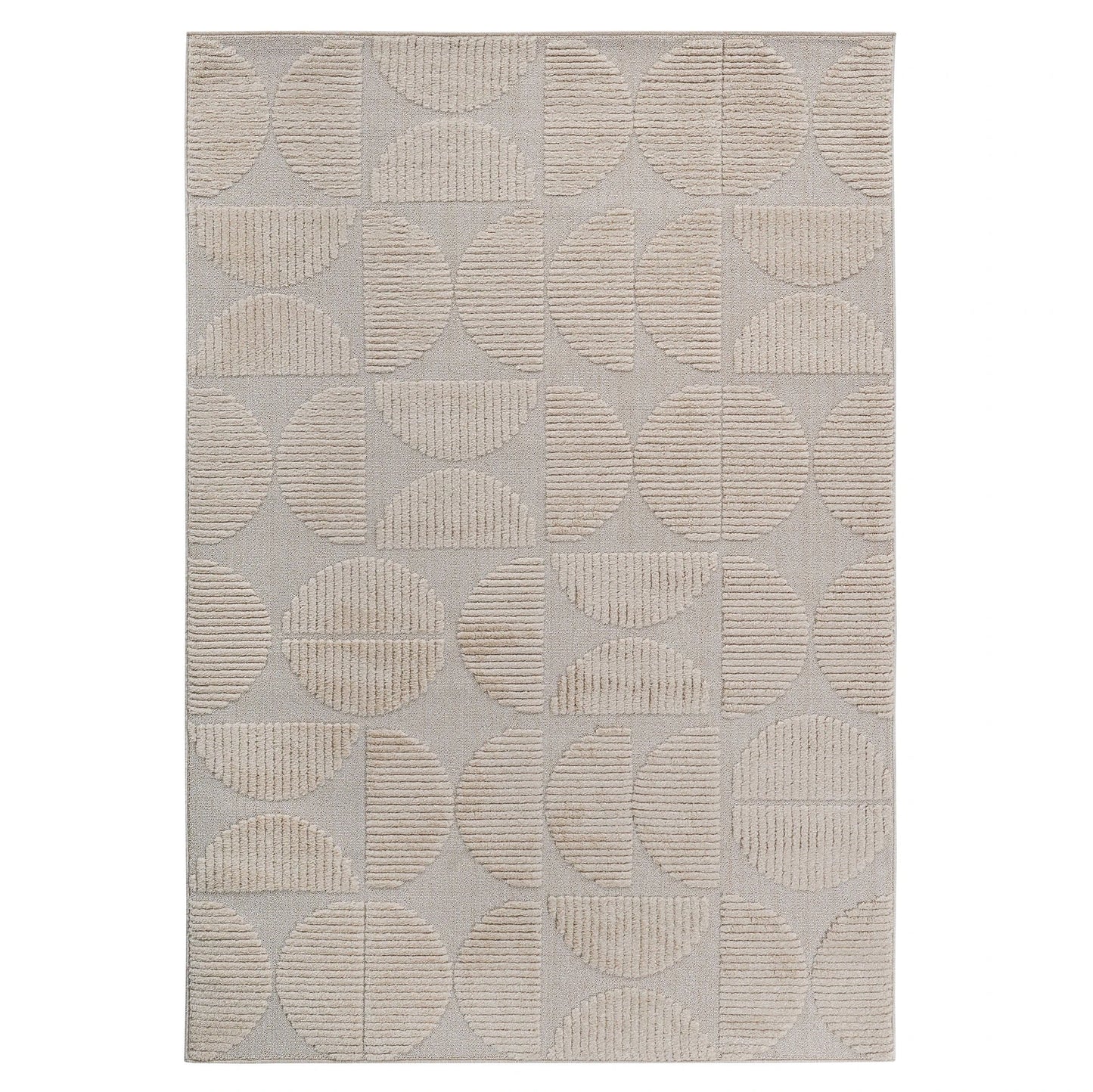 Step Beige High-Low Area Rug