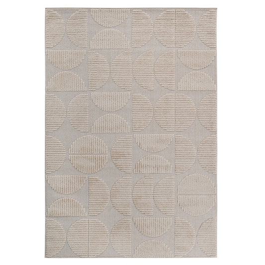 Step Beige High-Low Area Rug