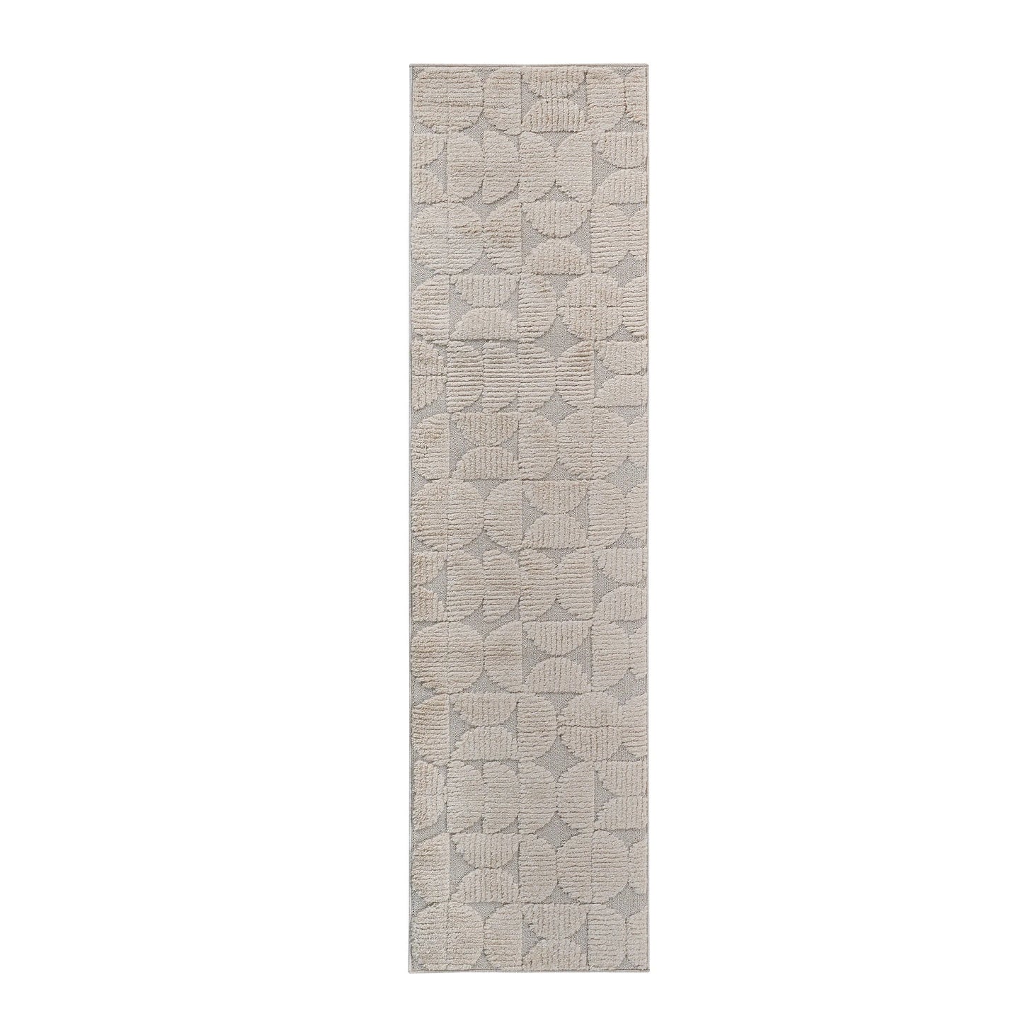 Step Beige High-Low Area Rug