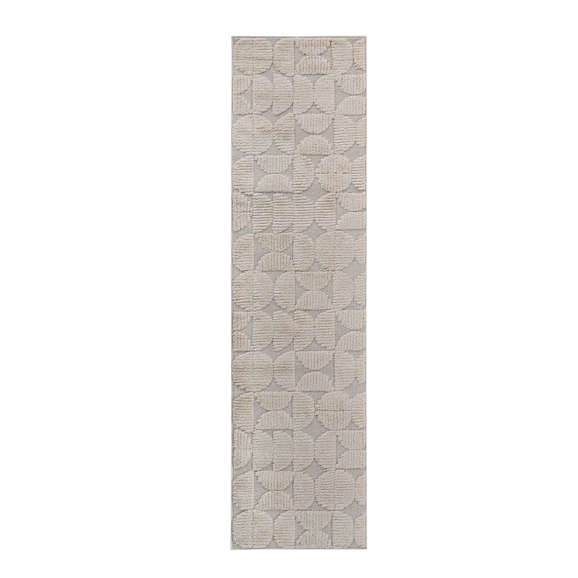 Step Beige High-Low Area Rug