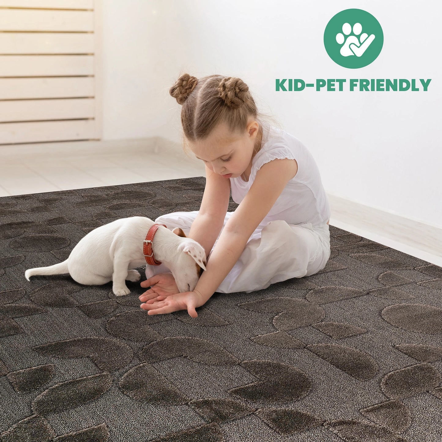 Step Brown High-Low Area Rug