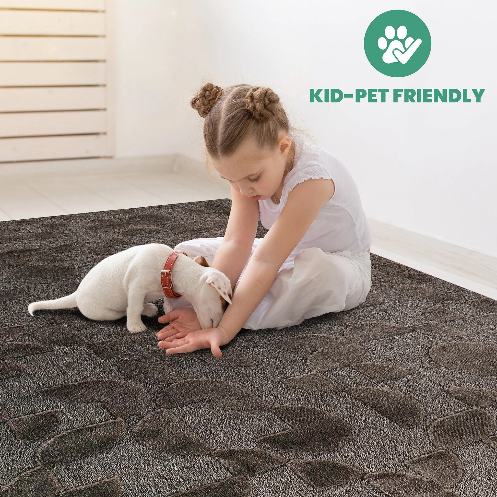 Step Brown High-Low Area Rug