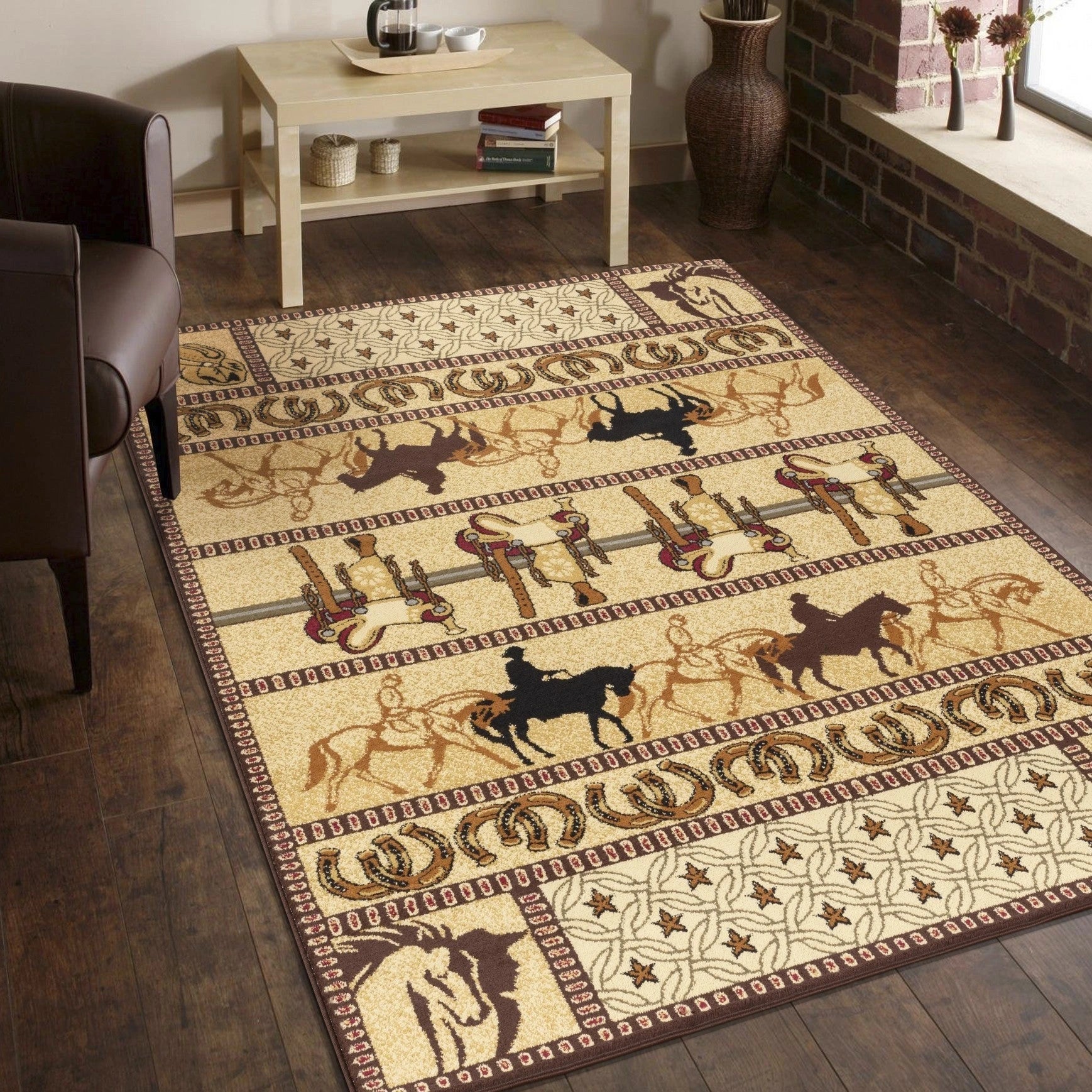 Tribes Beige Southwest Area Rug — YLS4009
