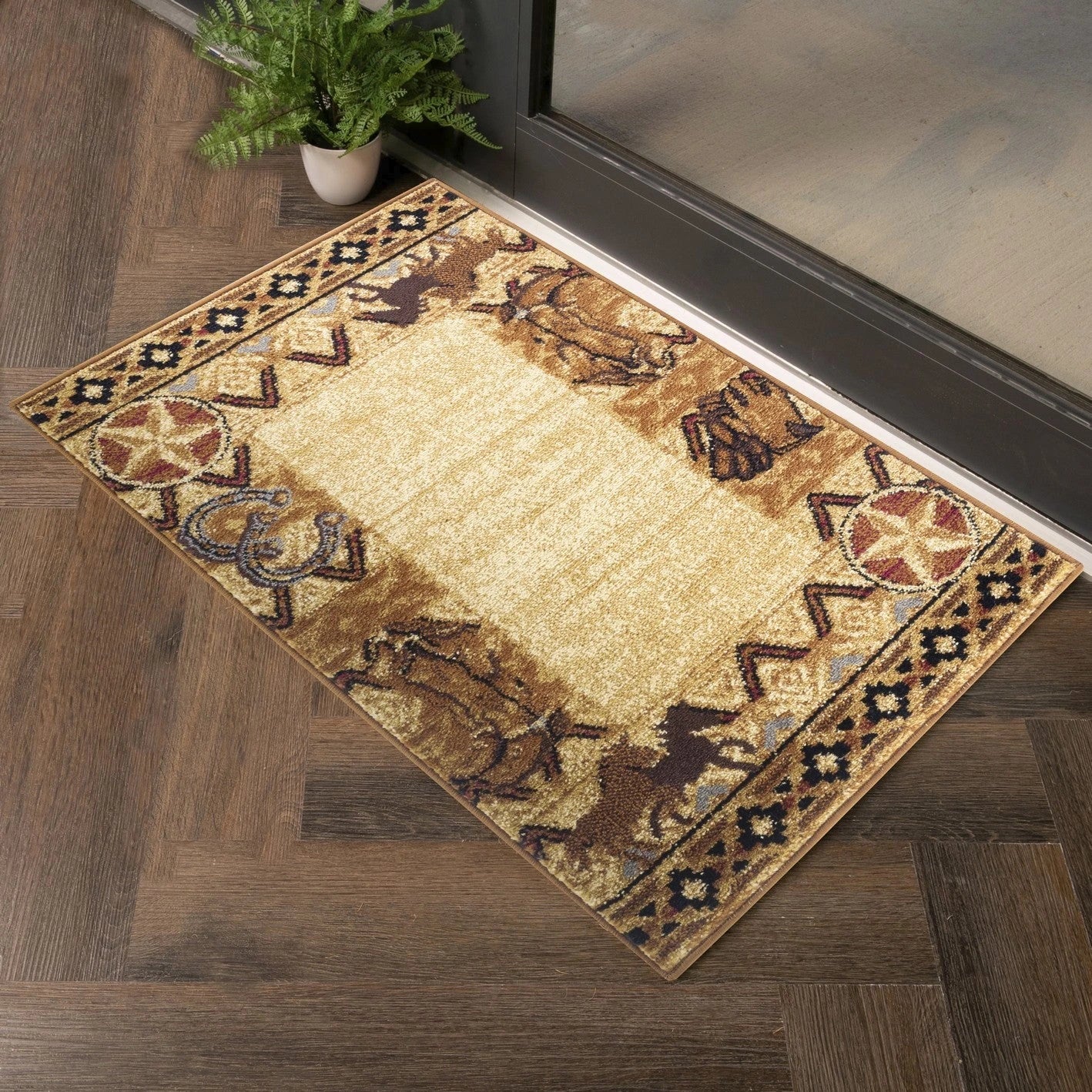 Tribes Beige Southwest Area Rug — YLS4011