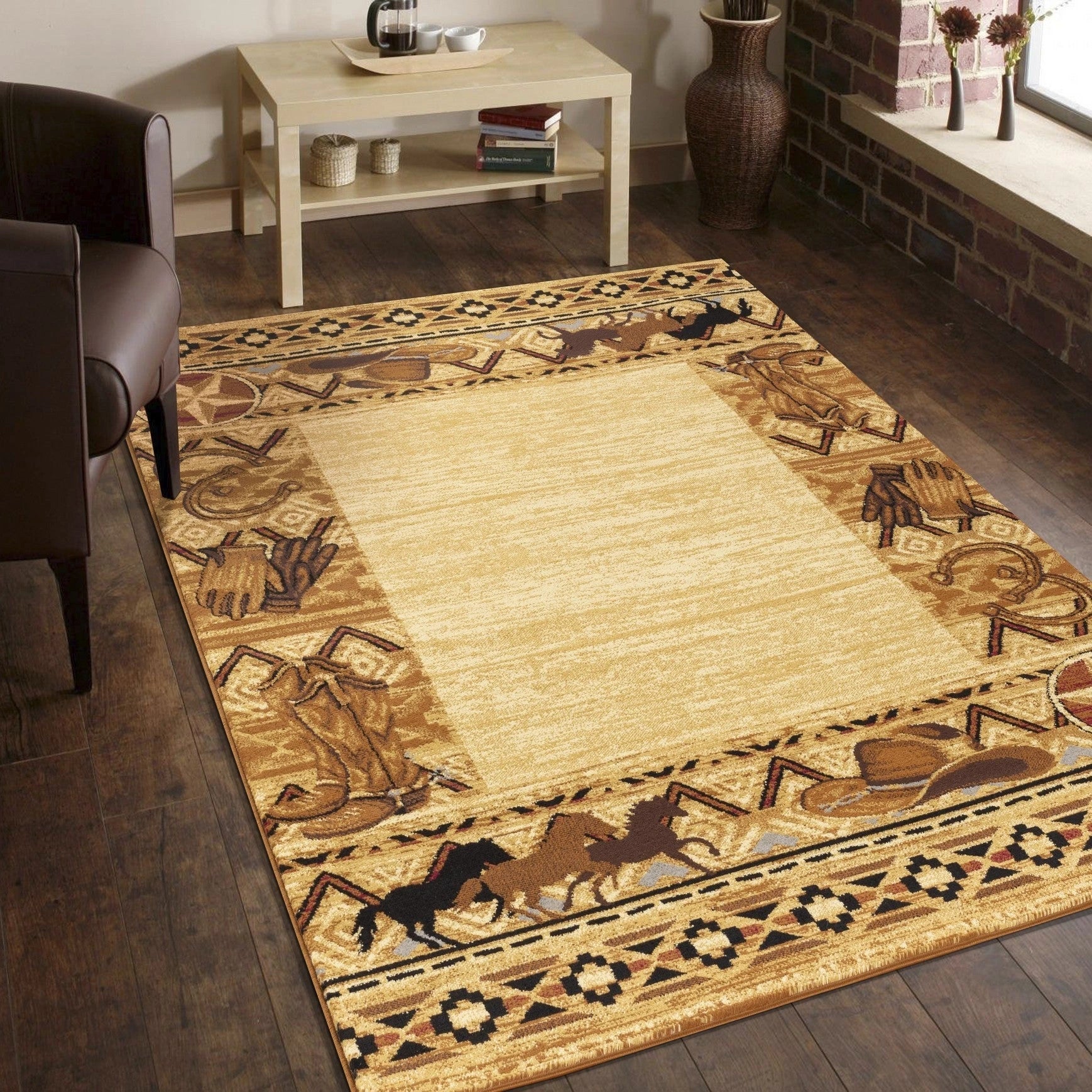 Tribes Beige Southwest Area Rug — YLS4011