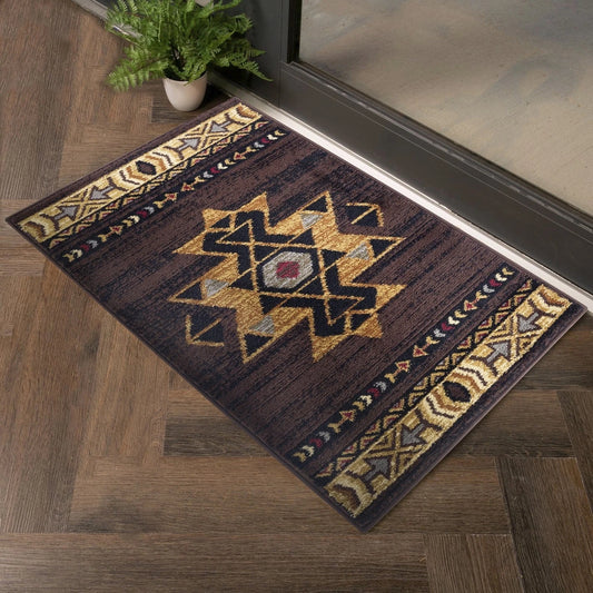 Tribes Brown Southwest Area Rug — YLS4005