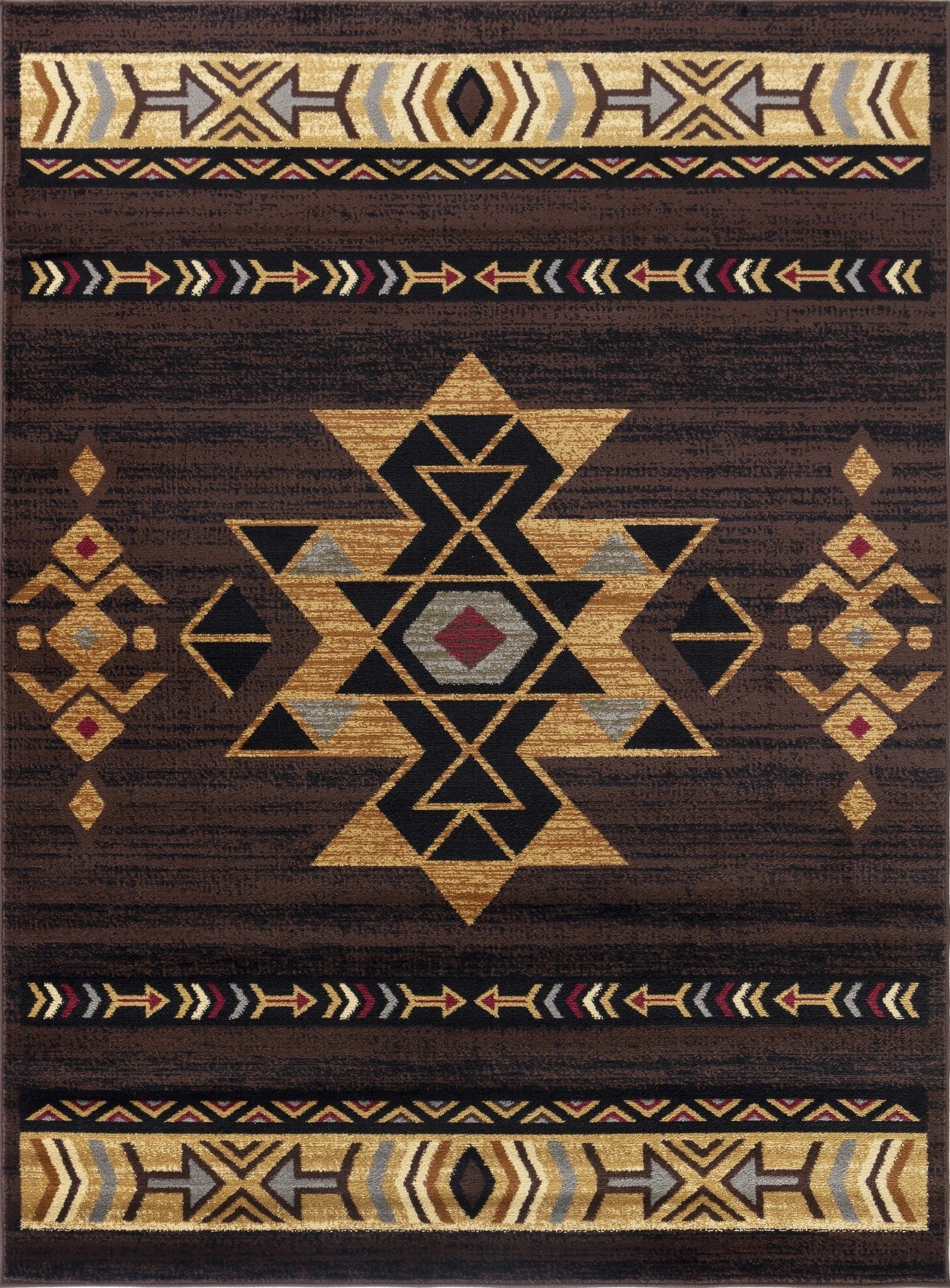 Tribes Brown Southwest Area Rug — YLS4005