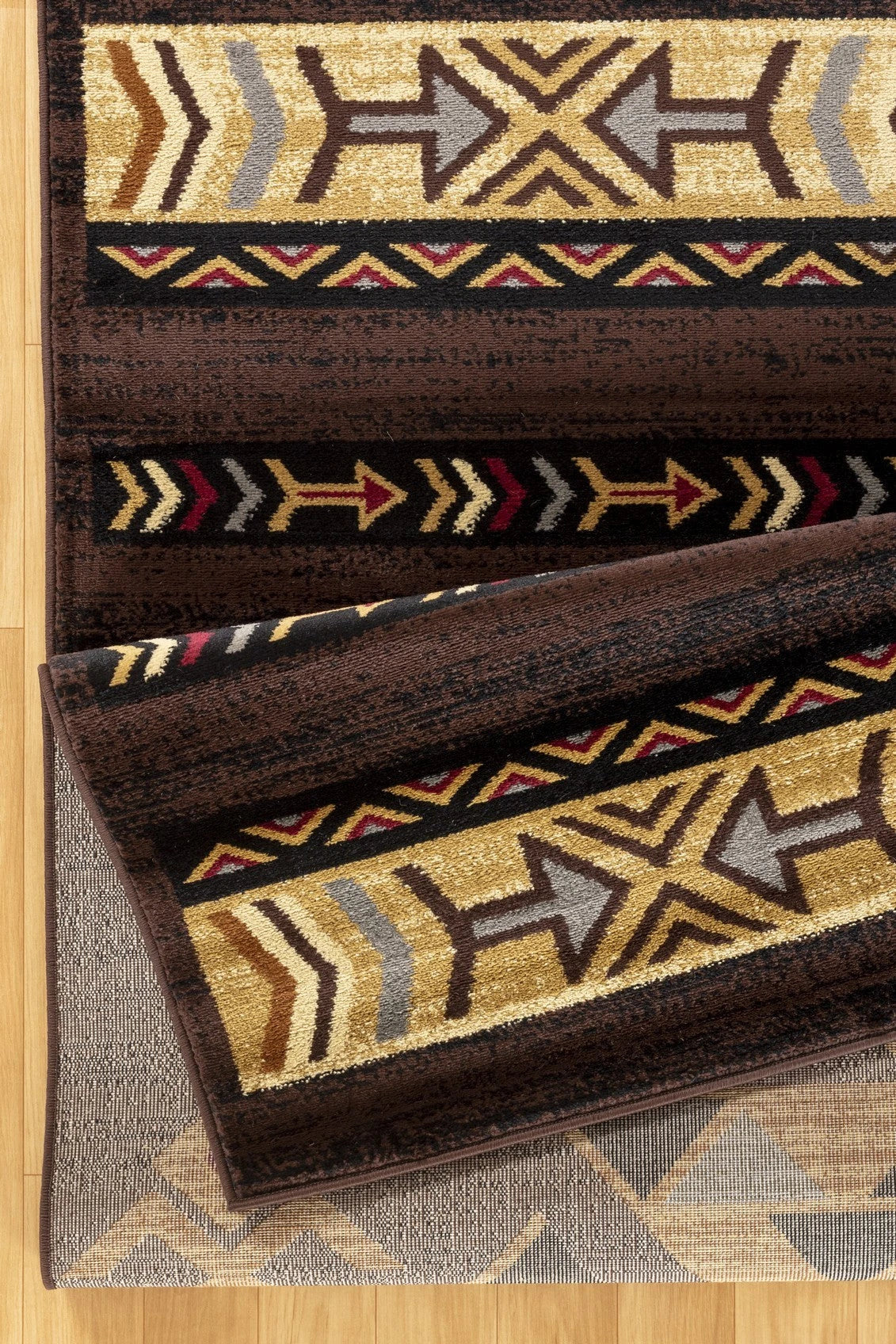 Tribes Brown Southwest Area Rug — YLS4005
