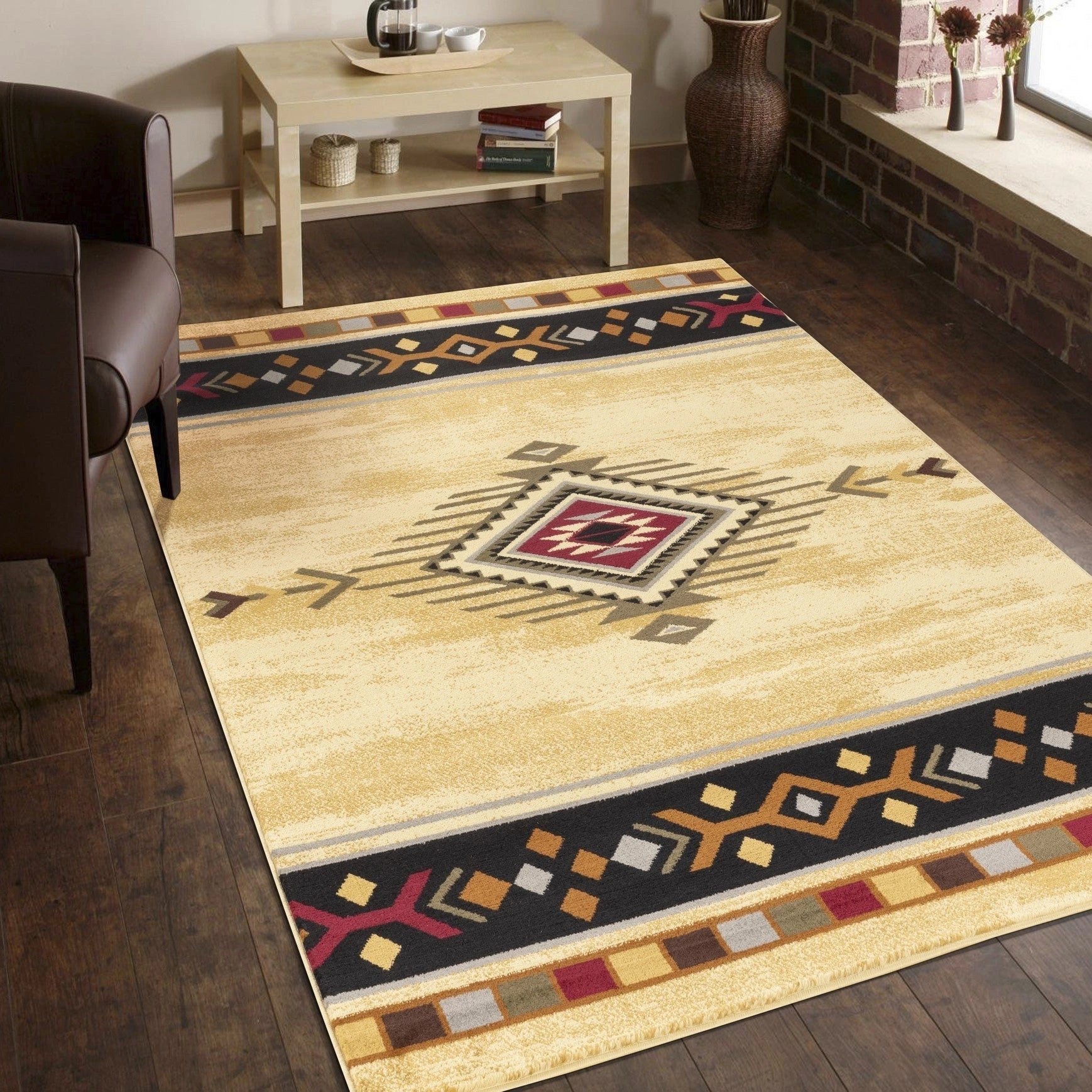 Tribes Cream Southwest Area Rug — YLS4003