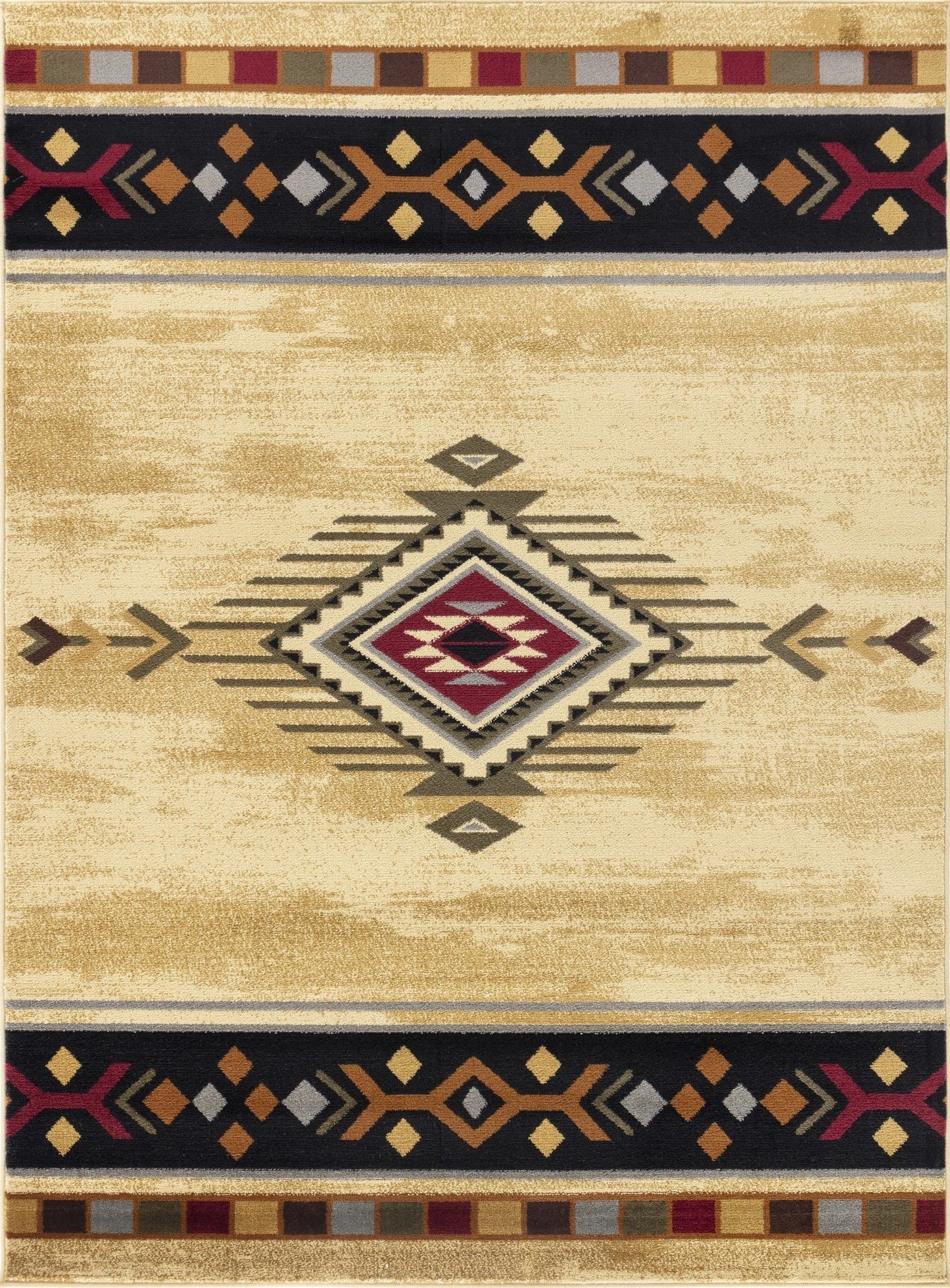 Tribes Cream Southwest Area Rug — YLS4003