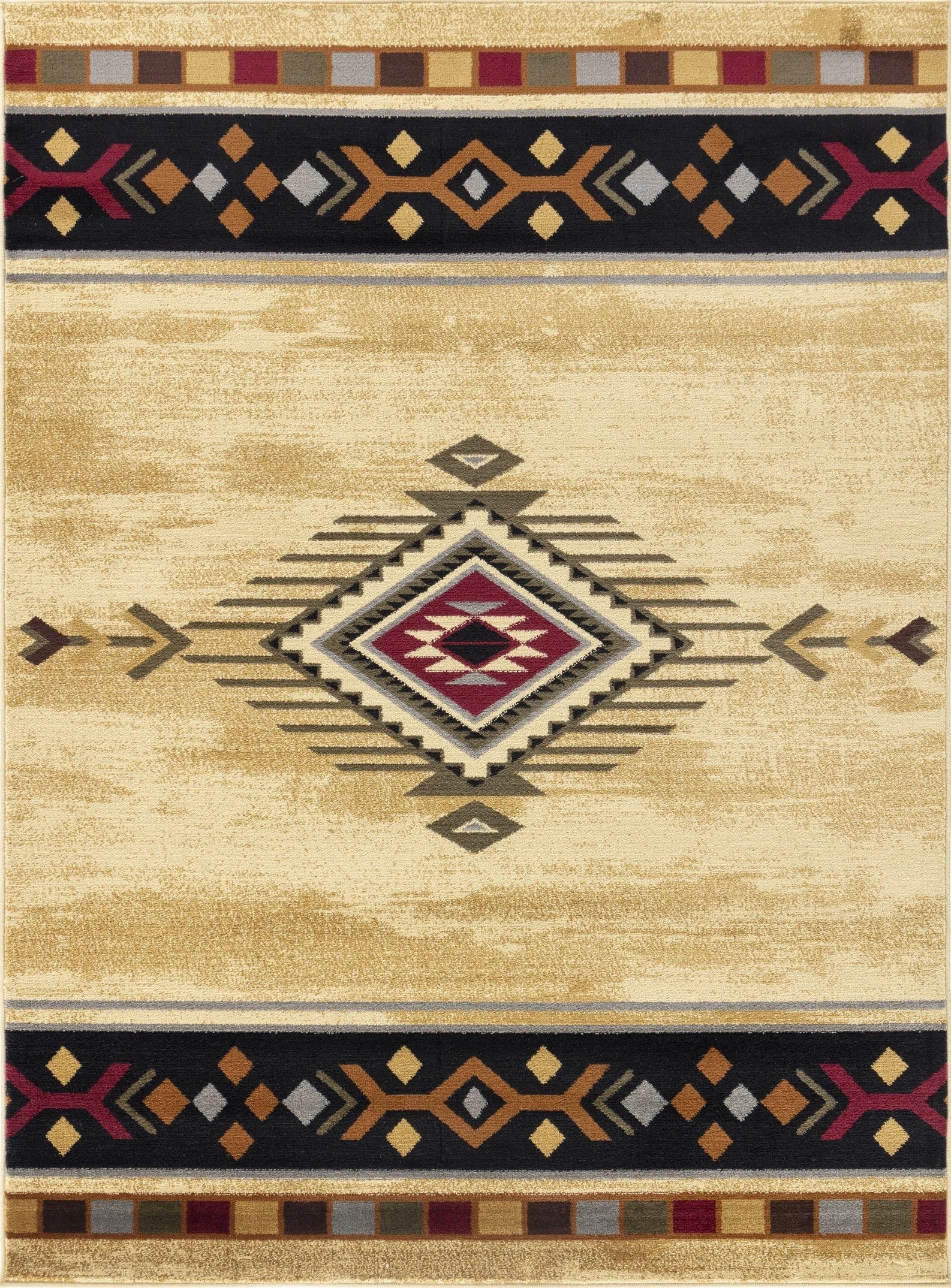 Tribes Cream Southwest Area Rug — YLS4003