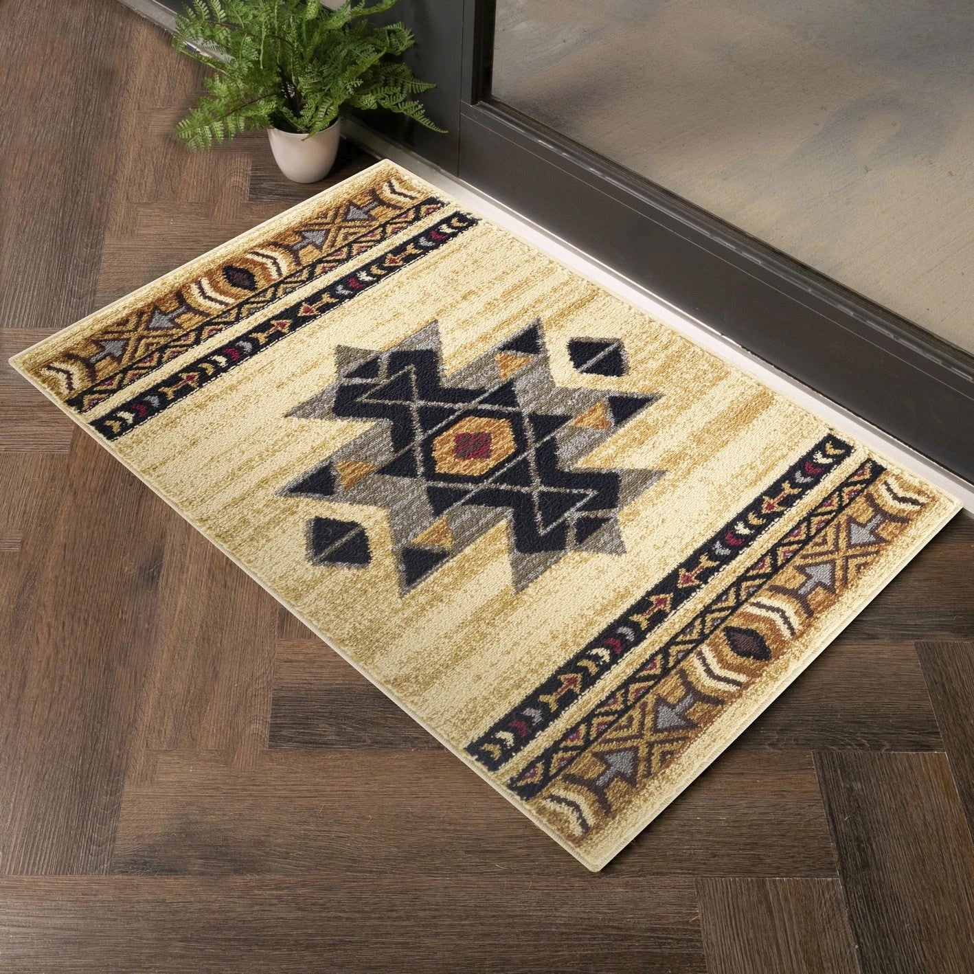 Tribes Cream Southwest Area Rug — YLS4006