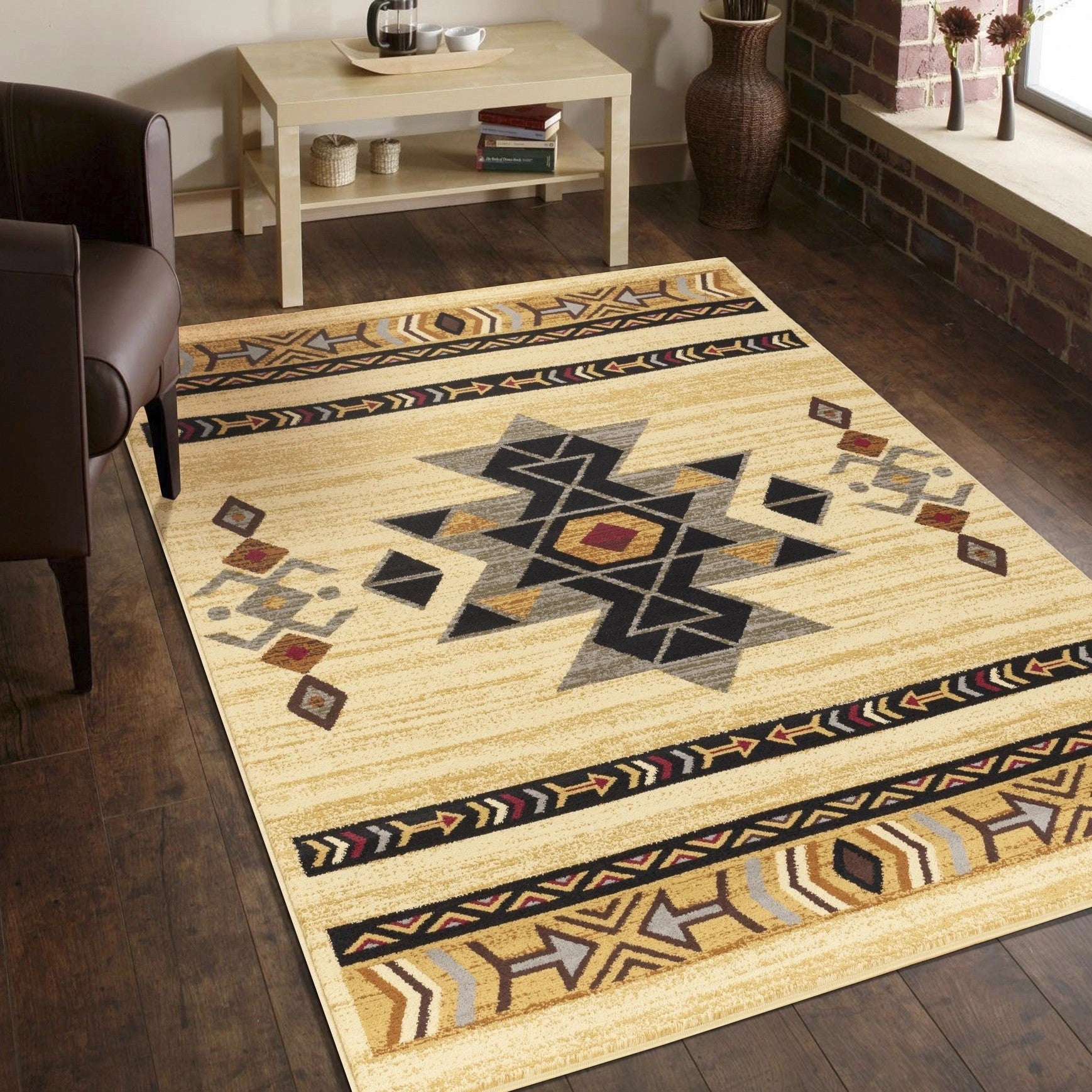 Tribes Cream Southwest Area Rug — YLS4006
