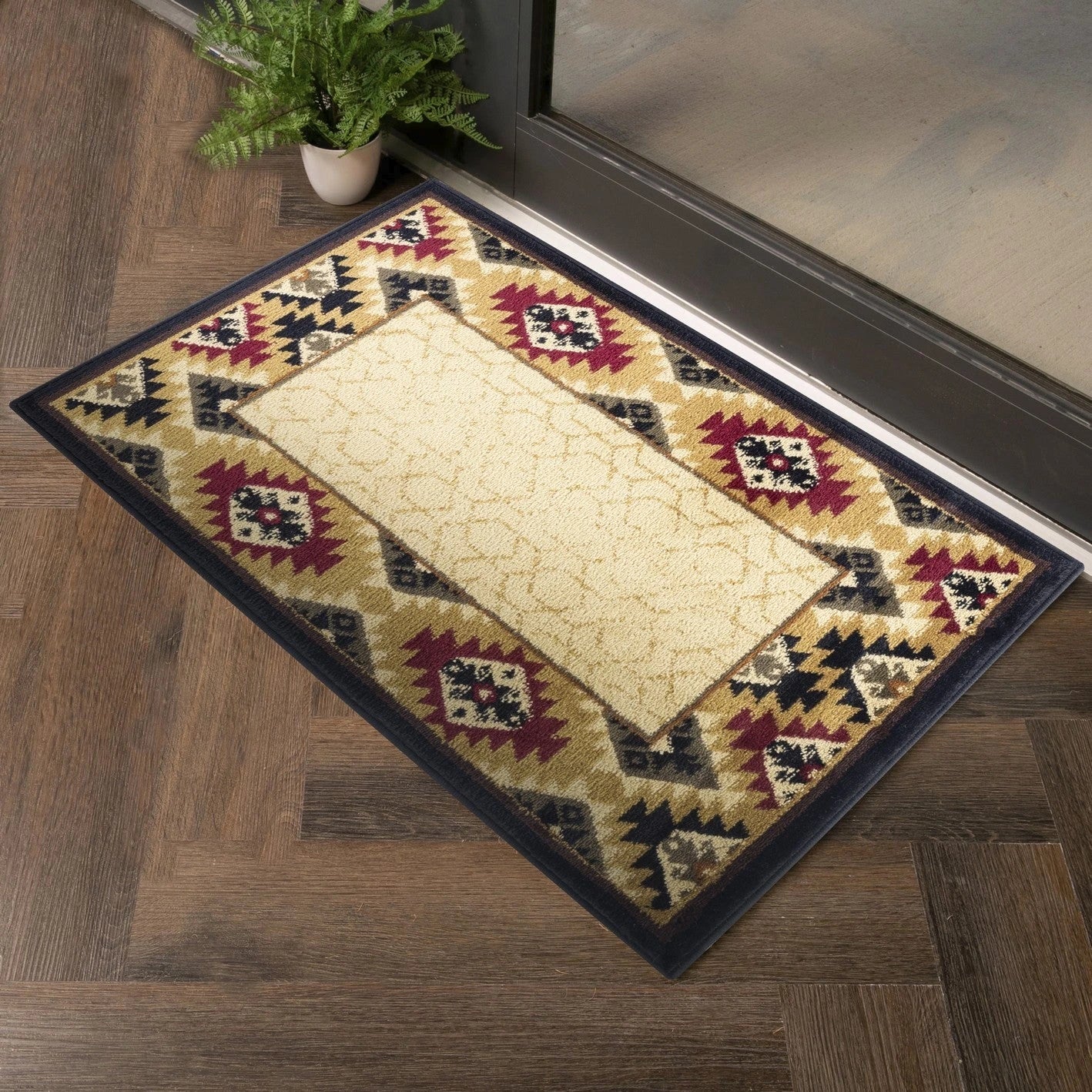 Tribes Cream Southwest Area Rug — YLS4007