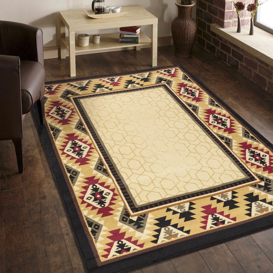 Tribes Cream Southwest Area Rug — YLS4007