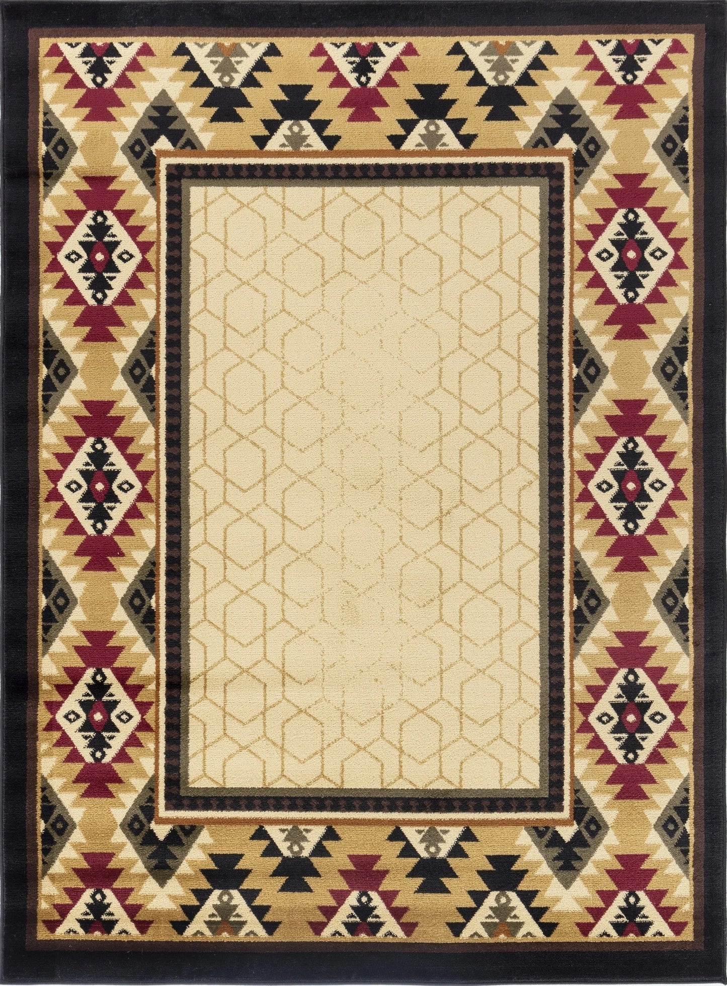 Tribes Cream Southwest Area Rug — YLS4007