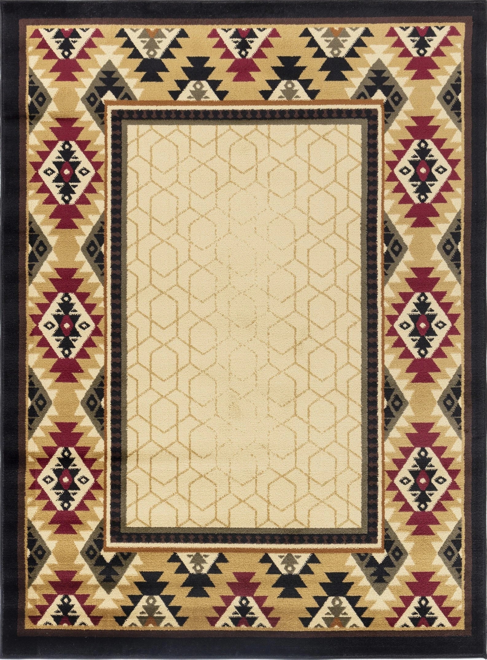 Tribes Cream Southwest Area Rug — YLS4007