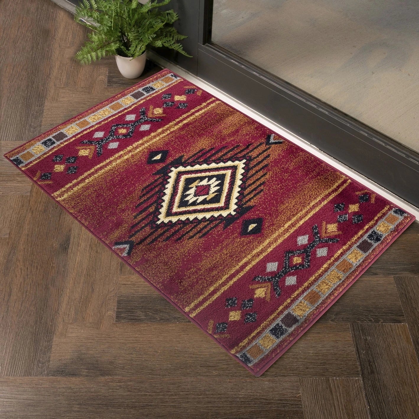 Tribes Red Southwest Area Rug — YLS4002