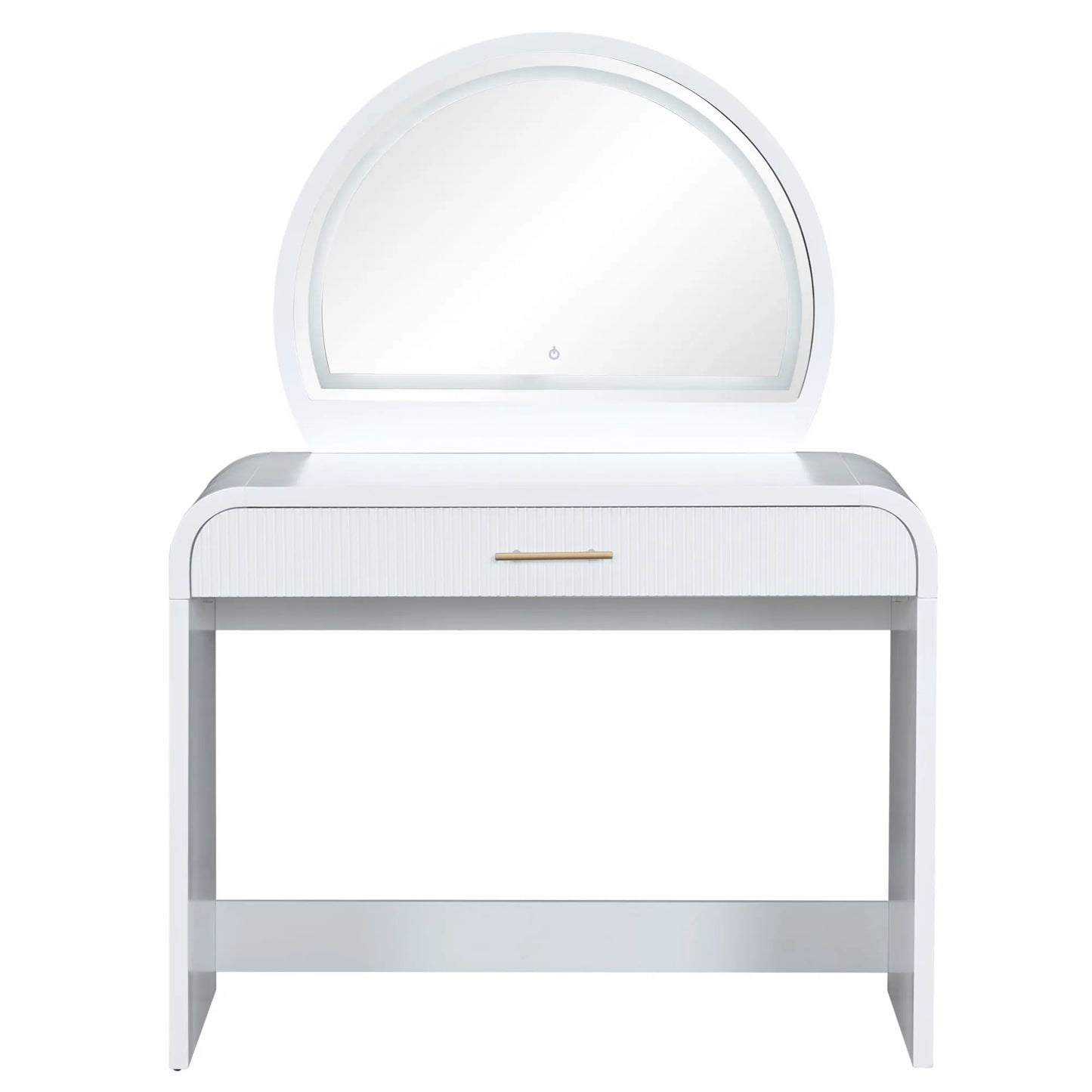 39-Inch Makeup Vanity with Touch-Screen Lighted Mirror – White – view 12