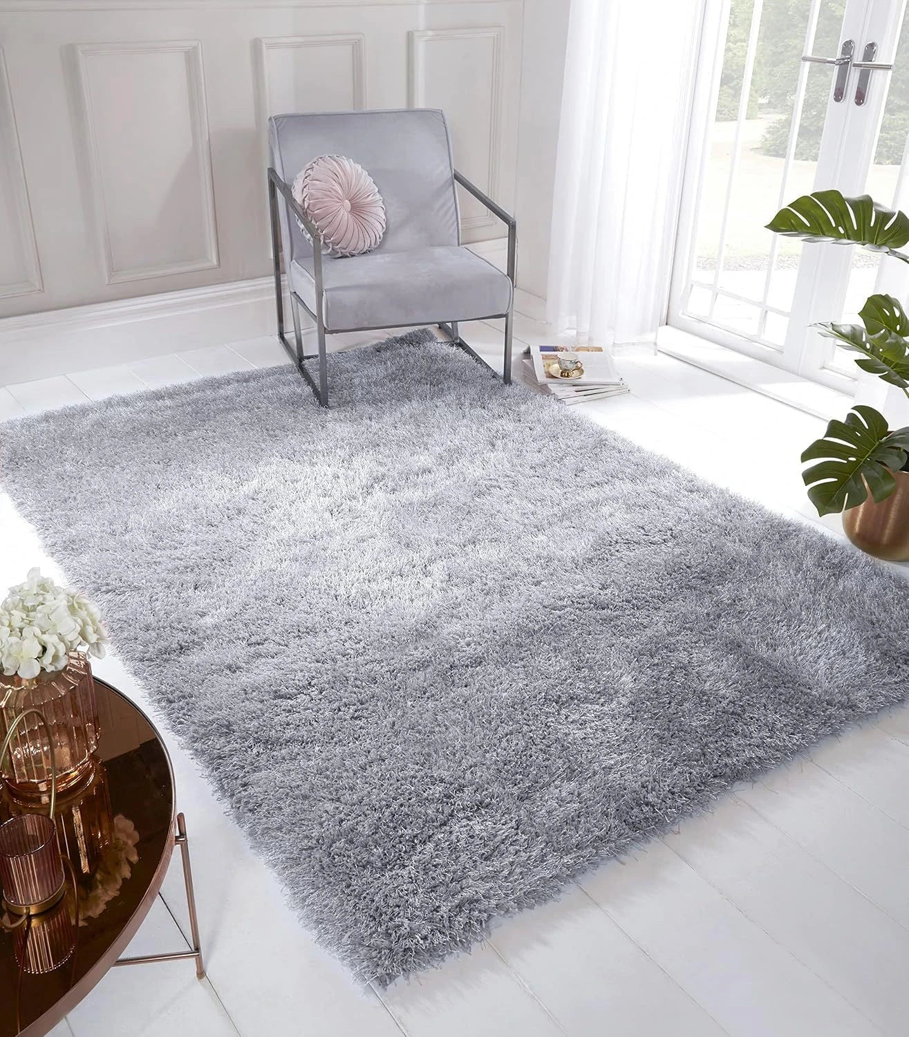 Zanca Modern Soft Shag Area Rug